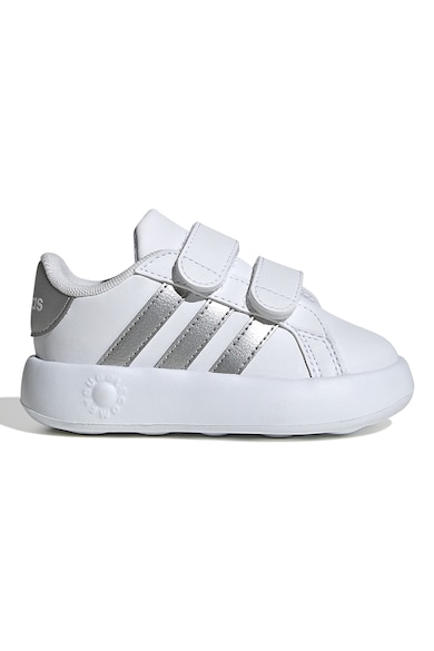 adidas Sportswear Pantofi sport din piele ecologica cu velcro Grand Court 2.0 Fete