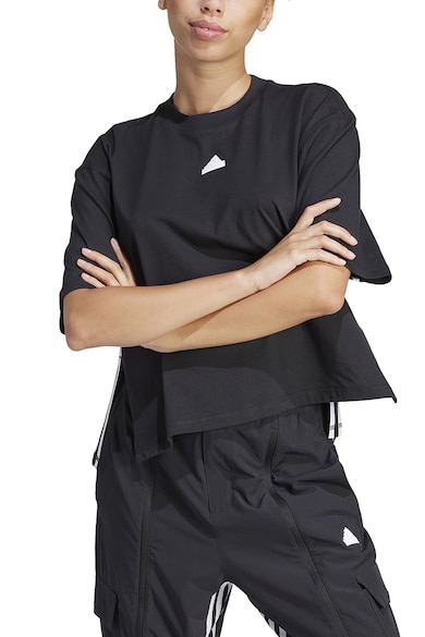 adidas Sportswear Tricou cu decolteu la baza gatului si logo Dance Femei