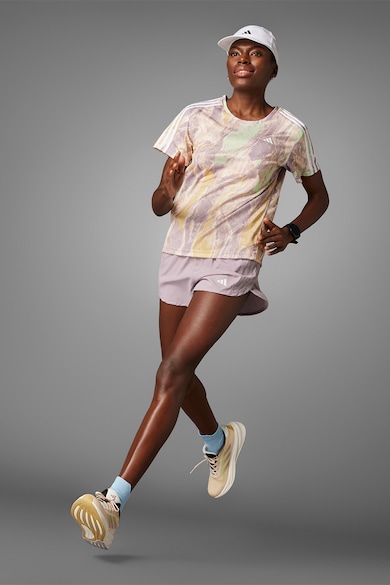 adidas Performance Тениска за бягане с абстрактна шарка Жени