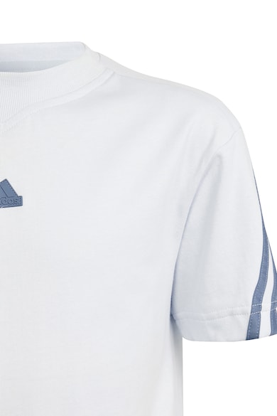 adidas Sportswear Tricou din bumbac cu decolteu la baza gatului si logo Fete