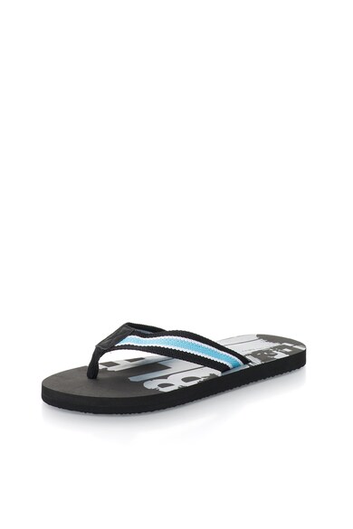 BLEND Papuci flip-flop bleu cu negru cu aspect tesut Barbati