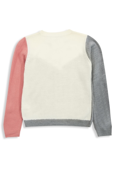 Threadgirls Пуловер с овално деколте и дизайн с цветен блок Момичета