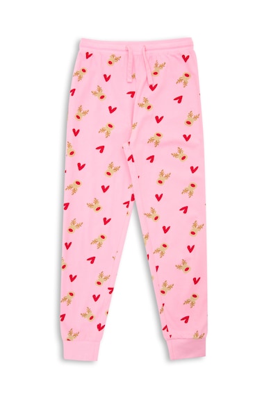 Threadgirls Дълга памучна пижама 21157 с фигурална шарка Момичета
