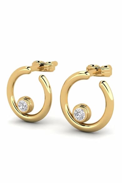 DELAGOS Cercei din aur de 14K decorati cu diamante Femei
