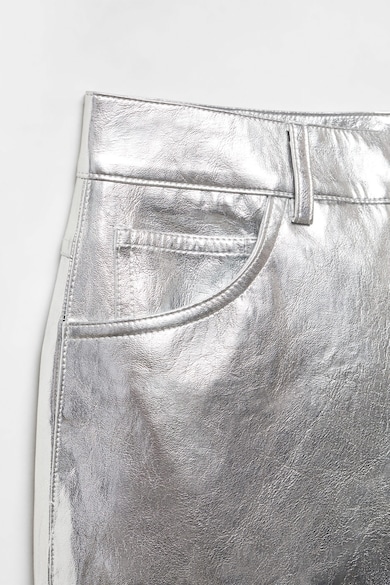 Mango Silver fémes hatésú bő szárú nadrág női