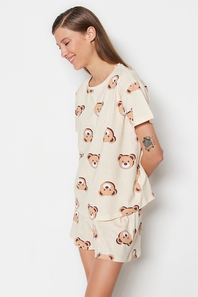 Trendyol Maci mintás pizsama női