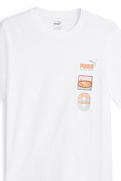 Puma Normál fazonú póló logós részletekkel férfi