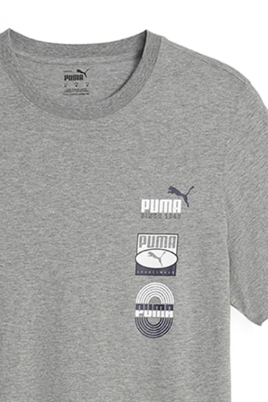 Puma Normál fazonú póló logós részletekkel férfi
