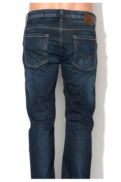 Pepe Jeans London Jeansi albastru inchis regular fit cu fermoar Kingstone Barbati