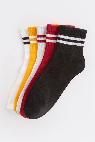 LC WAIKIKI Раирани къси чорапи - 5 чифта Жени