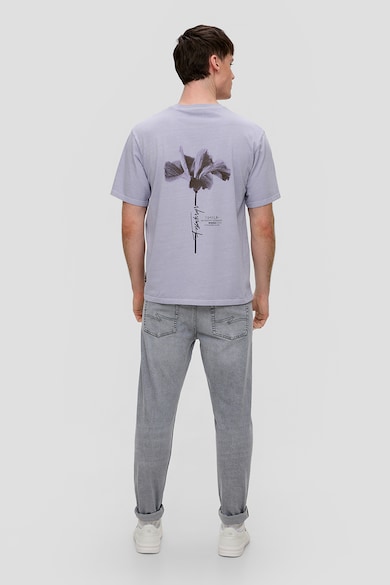 Q/S by s.Oliver Тениска с овално деколте и флорален десен Мъже