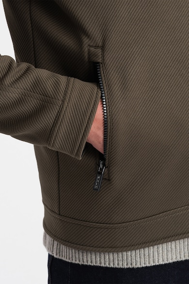 OMBRE Texturált dzseki cipzáros zsebekkel férfi