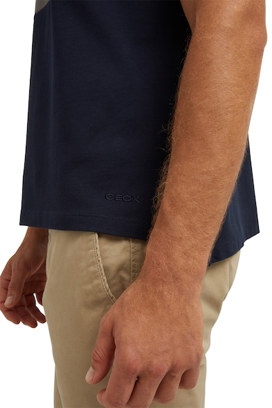 Geox Galléros póló kontrasztos részletekkel férfi