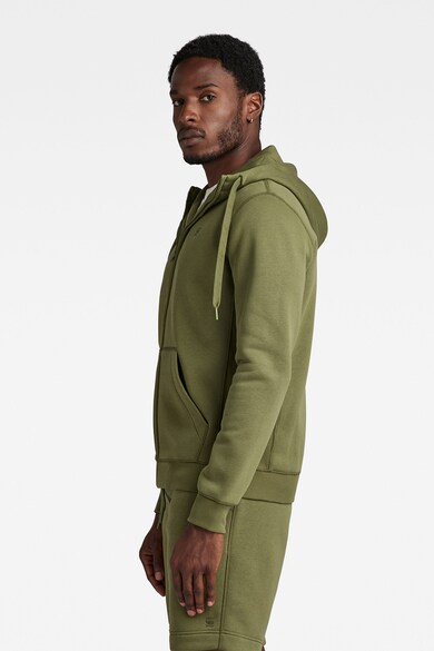 G-Star RAW Premium Core cipzáros pulóver kapucnival és ferde zsebekkel férfi