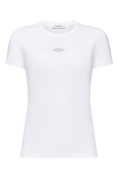 Esprit Тениска с памук с овално деколте Жени