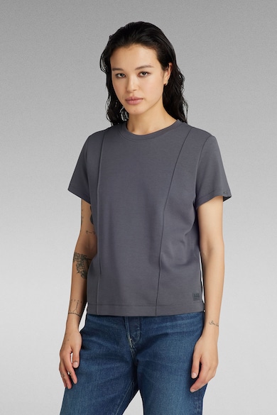 G-Star RAW Tricou de bumbac organic cu decolteu la baza gatului Femei