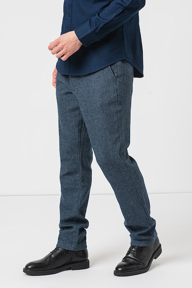 Esprit Pantaloni cu model herringbone Barbati
