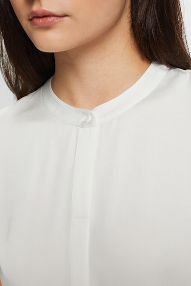 Esprit Modáltartalmú póló mao gallérral női