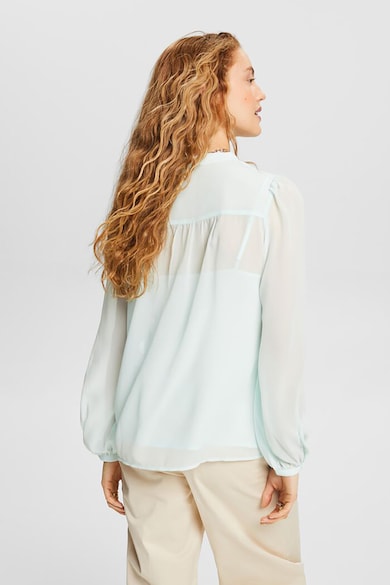 Esprit Полупрозрчна блуза с копчета Жени