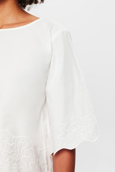Esprit Памучна блуза с къдрав подгъв Жени