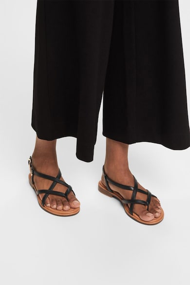 Esprit Sandale de piele ecologica cu bretele incrucisate Femei