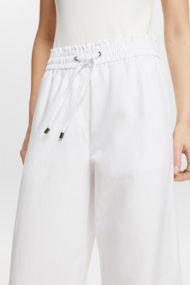 Esprit Панталон с лен с широк крачол Жени