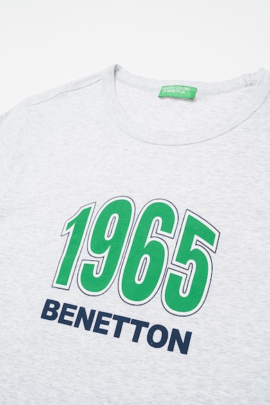 United Colors of Benetton Памучна тениска с лого на гърдите Мъже