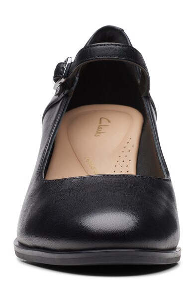 Clarks Pantofi Mary-Jane de piele cu toc masiv Femei