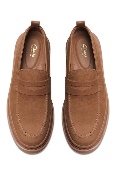 Clarks Pantofi loafer masivi de piele Barbati