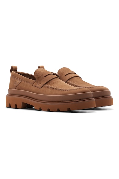 Clarks Pantofi loafer masivi de piele Barbati