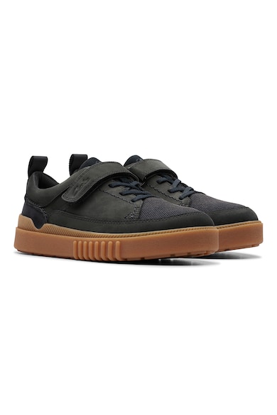 Clarks Nubukbőr sneaker tépőzáras pánttal Fiú