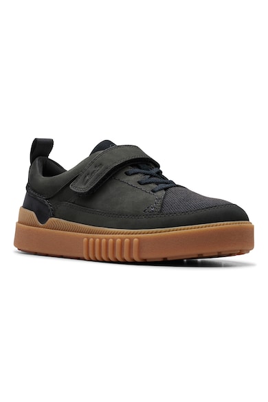 Clarks Nubukbőr sneaker tépőzáras pánttal Fiú