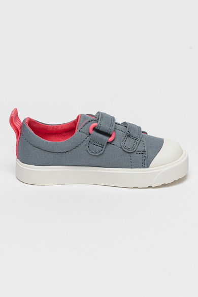 Clarks Pantofi sport cu inchidere velcro si broderii florale City Bright Fete