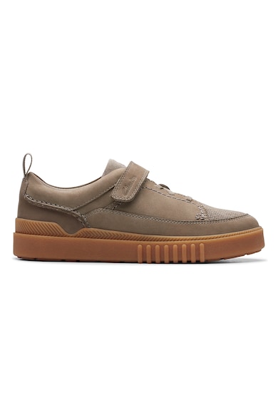 Clarks Nubukbőr sneaker tépőzáras pánttal Fiú