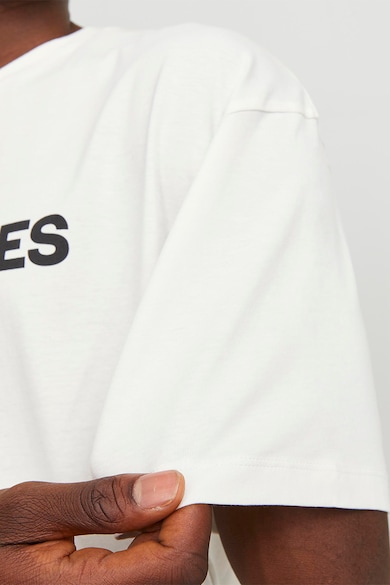 Jack & Jones Tricou din bumbac cu imprimeu logo Barbati