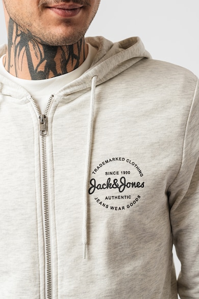 Jack & Jones Худи с цип и лого Мъже