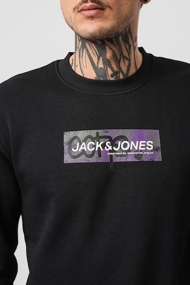 Jack & Jones Kerek nyakú logós pulóver férfi