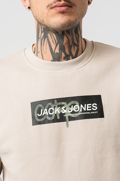 Jack & Jones Суитшърт с овално деколте и лого Мъже