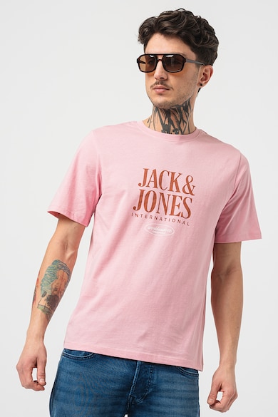 Jack & Jones Тениска Lucca с шарка на лога Мъже