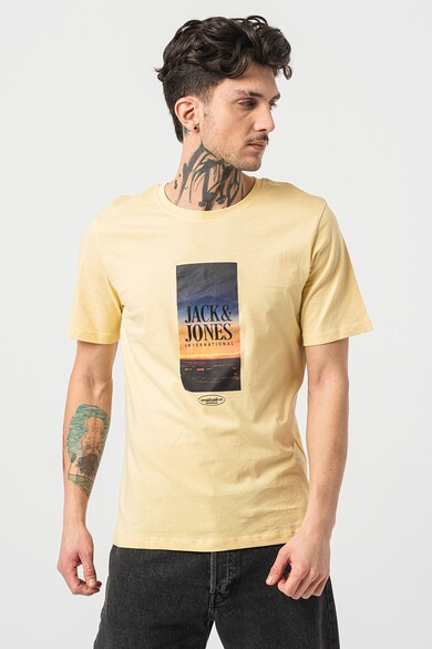 Jack & Jones Тениска Lucca с лого и фото щампа Мъже