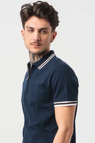 Selected Homme Tricou polo slim fit cu fermoar Toulouse Barbati