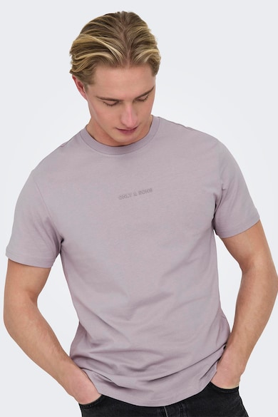 Only & Sons Normál fazonú póló logós részlettel férfi