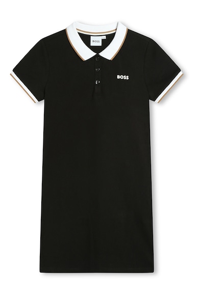 BOSS Kidswear Rochie polo cu logo Fete