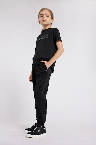 BOSS Kidswear Спортен панталон със стеснен крачол и връзка Момчета