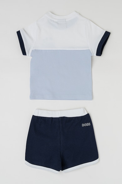 BOSS Kidswear Pamuttartalmú póló és rövidnadrág szett Fiú