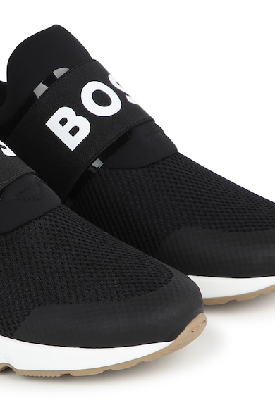 BOSS Kidswear Спортни обувки с лого и лесно обуване Момчета