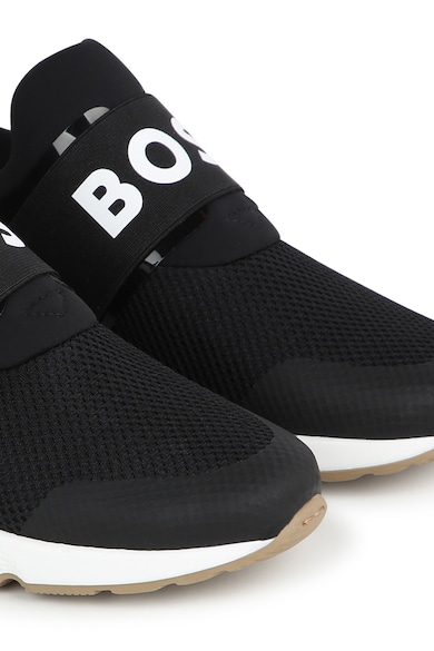 BOSS Kidswear Logós bebújós sneaker Fiú