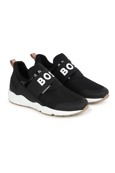 BOSS Kidswear Pantofi sport slip-on cu imprimeu logo Baieti