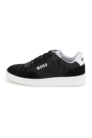 BOSS Kidswear Sneaker nyersbőr betétekkel Fiú