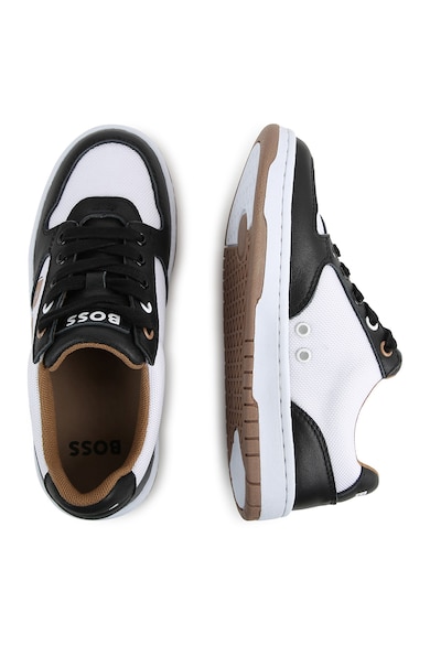 BOSS Kidswear Sneaker bőrrészletekkel Fiú